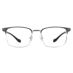 Rectangle Black Silver Eyeglasses