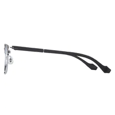 Rectangle Black Silver Eyeglasses
