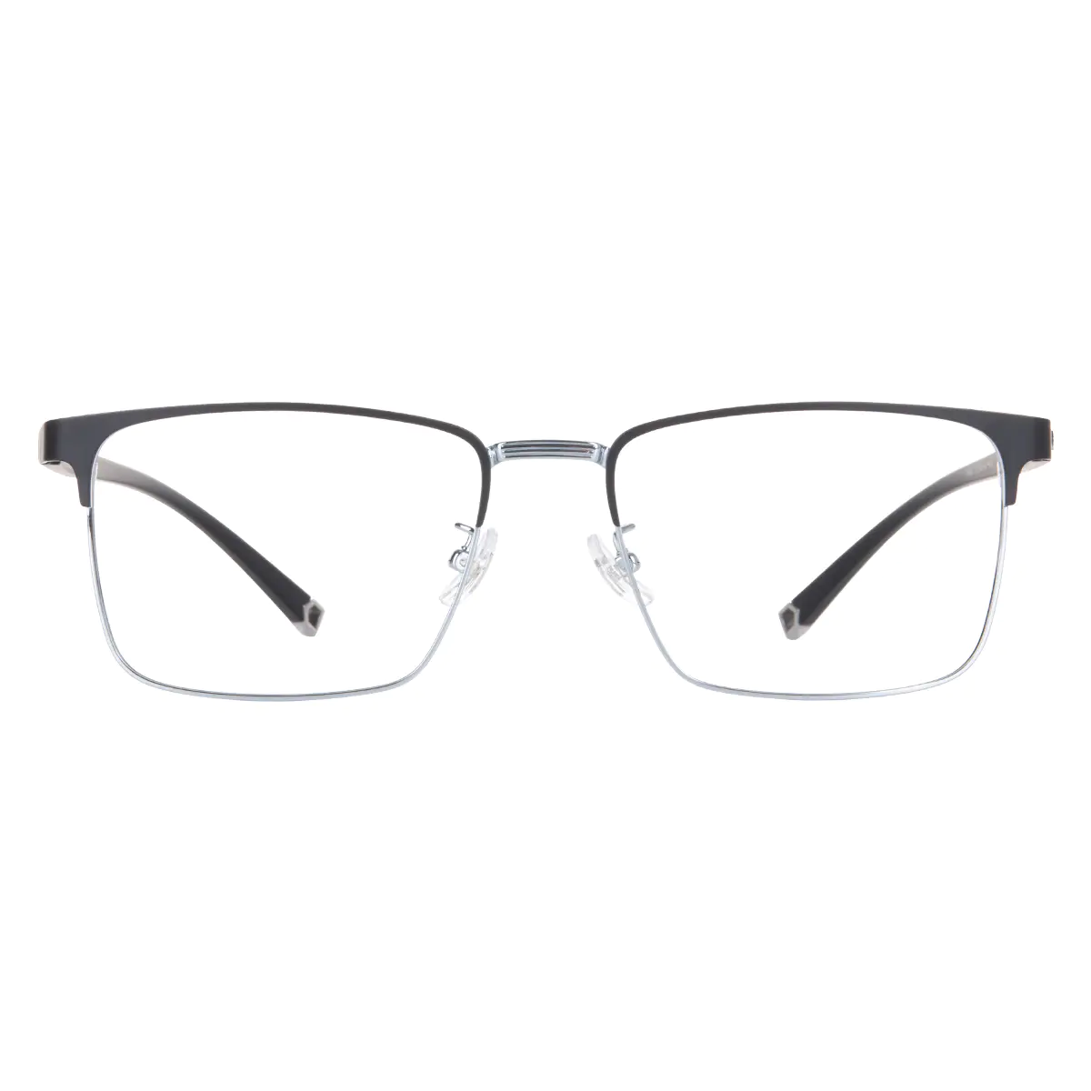 Rectangle Black/Silver Eyeglasses