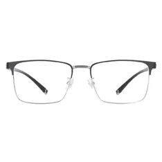 Rectangle Black/Silver Eyeglasses