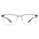 Rectangle Black/Silver Eyeglasses