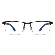 Rectangle Black/Blue Eyeglasses