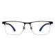 Rectangle Black/Blue Eyeglasses
