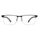 Rectangle Black/Gray Eyeglasses