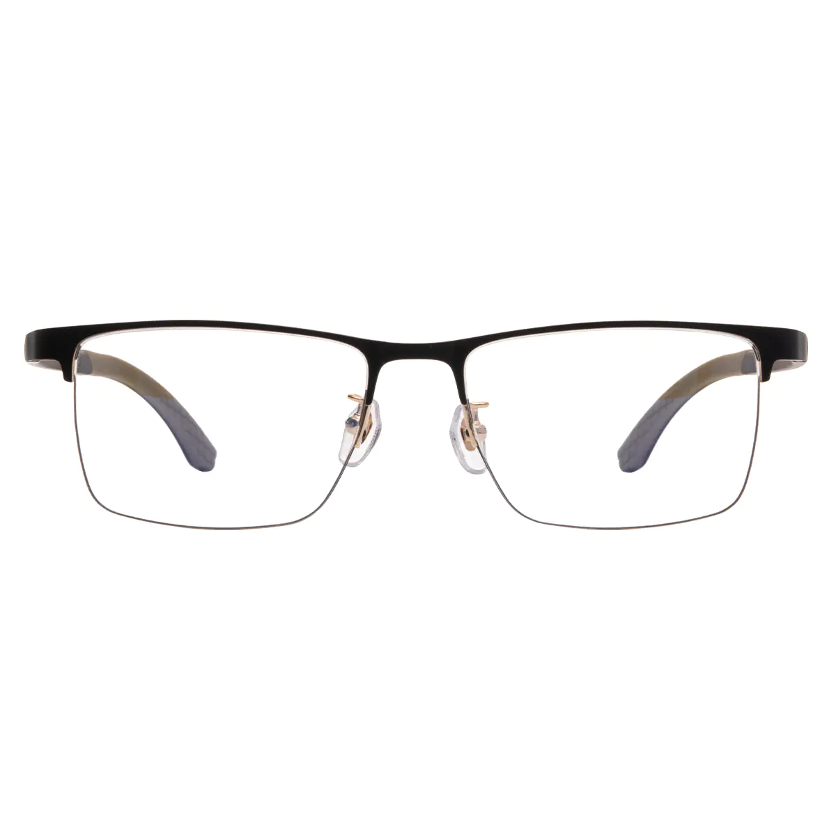 Rectangle Black/Gold Eyeglasses