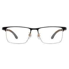 Rectangle Black/Gold Eyeglasses