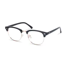 Browline Black/Gold Glasses