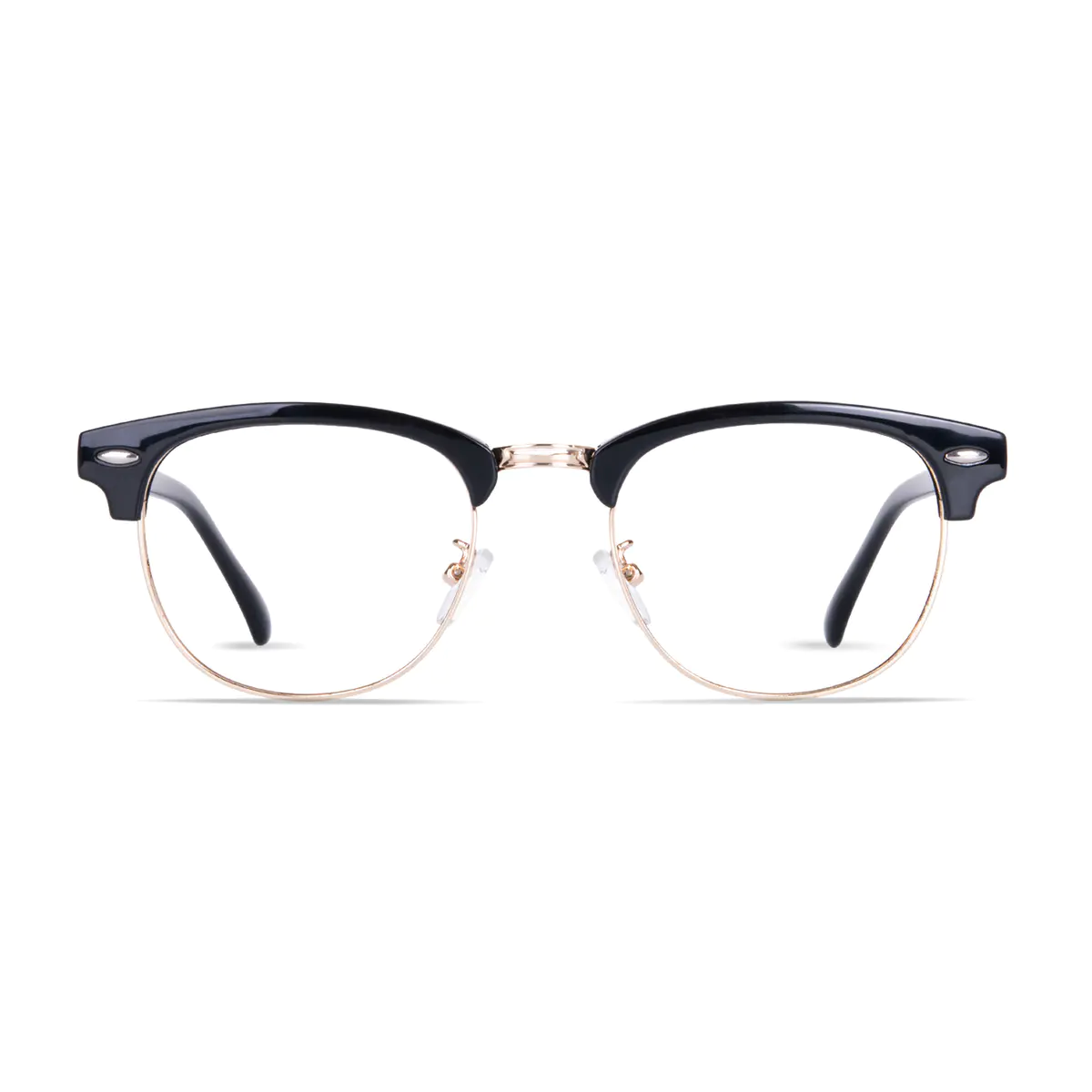 Browline Black/Gold Glasses