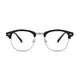 Browline Black/Silver Glasses