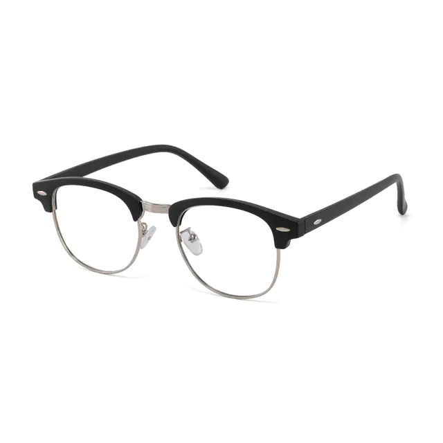 Browline Matte Black Glasses