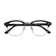 Browline Matte Black Glasses