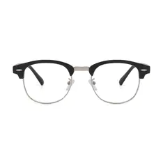 Browline Matte Black Glasses