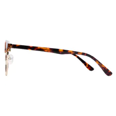 Browline Tortoiseshell Gold Eyeglasses