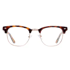 Browline Tortoiseshell Gold Eyeglasses