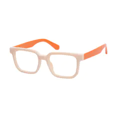Rectangle Orange Eyeglasses