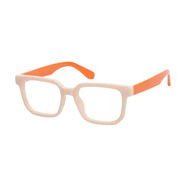 Rectangle Orange Eyeglasses