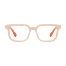 Rectangle Orange Eyeglasses