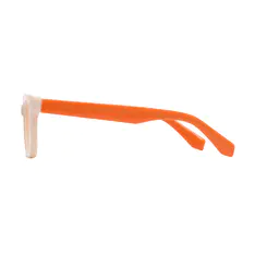 Rectangle Orange Eyeglasses