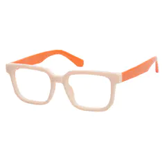Rectangle Orange Eyeglasses
