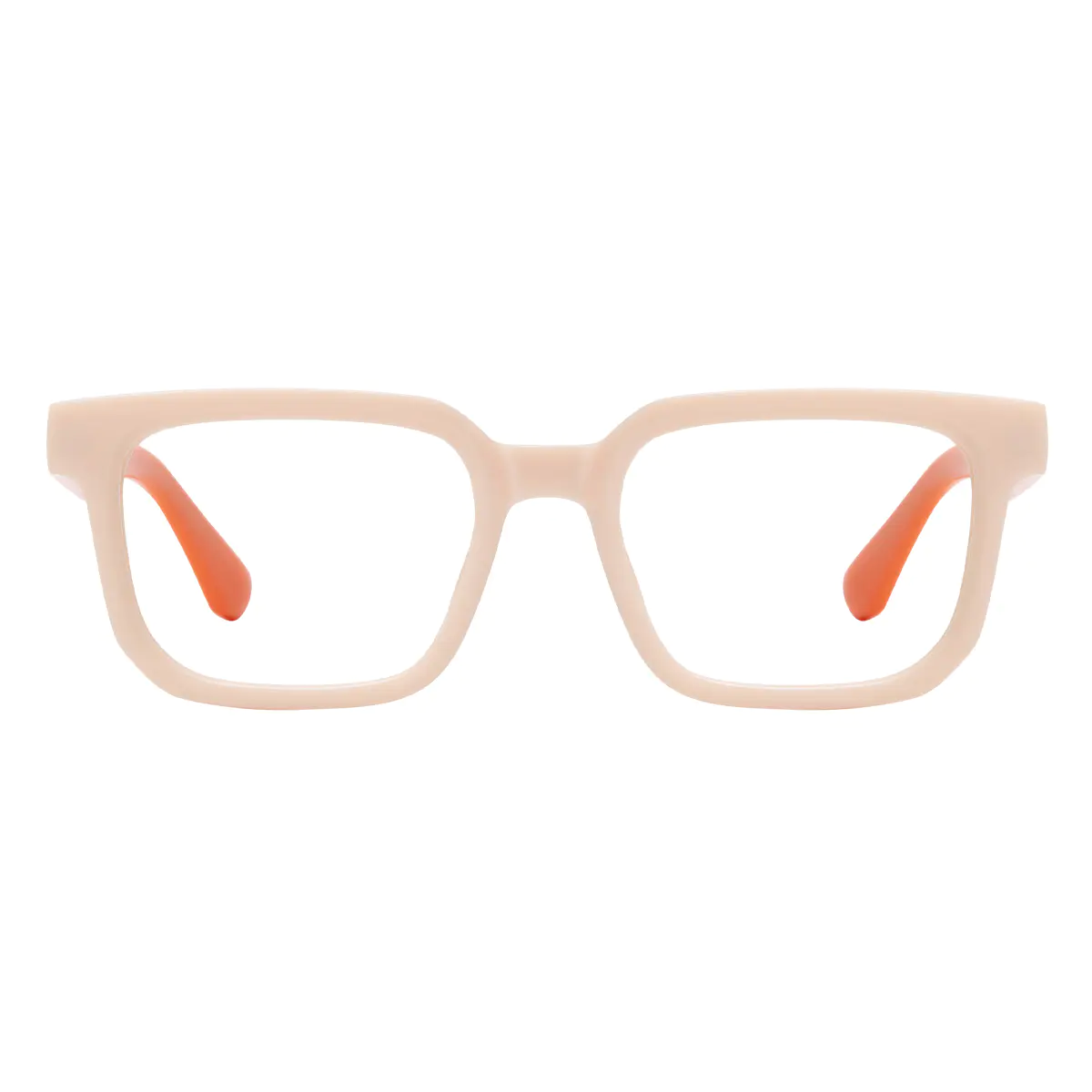 Rectangle Orange Eyeglasses