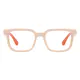 Rectangle Orange Eyeglasses