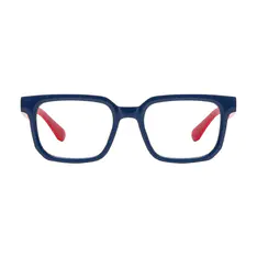 Rectangle Blue/Red Eyeglasses