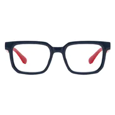 Rectangle Black/Red Eyeglasses