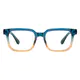 Rectangle Blue/Orange Eyeglasses