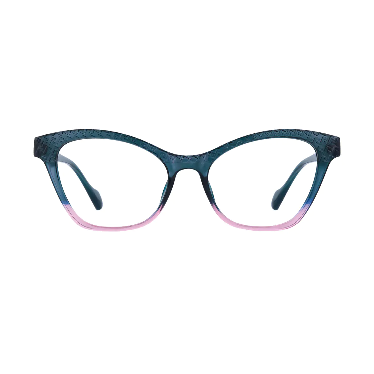 Cat-eye Pink/Blue Eyeglasses