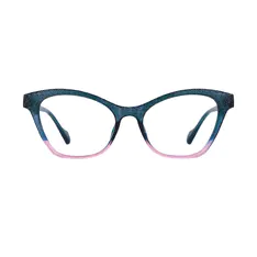 Cat-eye Pink/Blue Eyeglasses