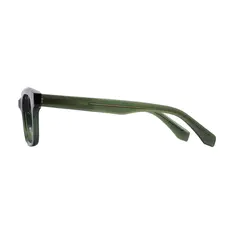 Rectangle Dark Green Eyeglasses