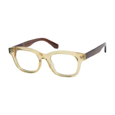 Rectangle Yellow/Brown Eyeglasses
