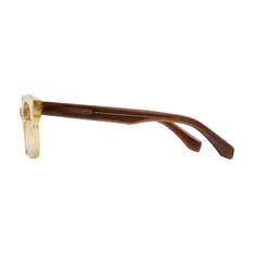 Rectangle Yellow/Brown Eyeglasses