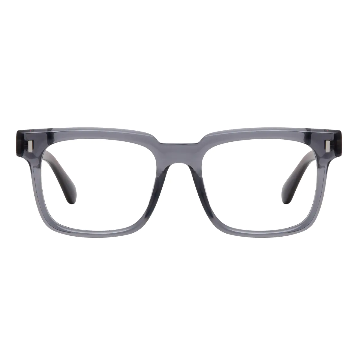 Square Gray/Brown Eyeglasses
