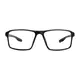 Rectangle Black Sport Eyeglasses