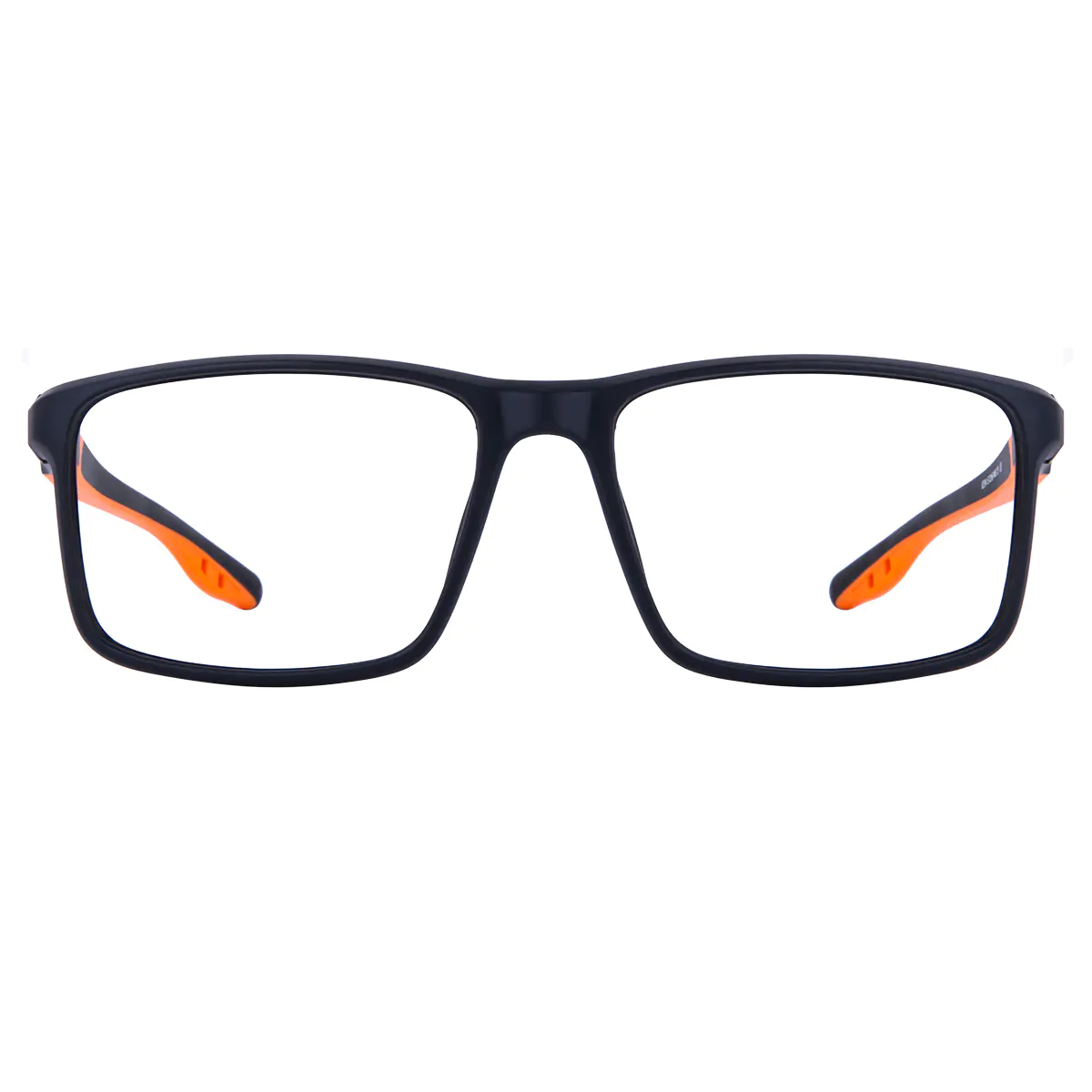 Rectangle Black/Orange Eyeglasses