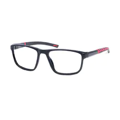 Rectangle Black/Red Sport Eyeglasses