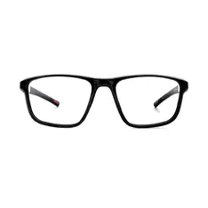 Rectangle Black/Red Sport Eyeglasses