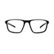 Rectangle Black/Red Sport Eyeglasses