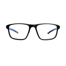 Rectangle Black/Blue Sport Eyeglasses