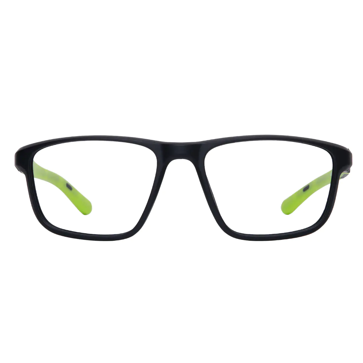 Rectangle Black/Green Sport Eyeglasses