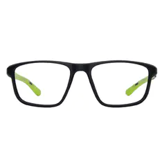 Rectangle Black/Green Sport Eyeglasses