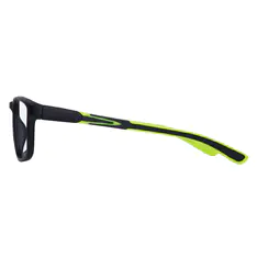 Rectangle Black/Green Sport Eyeglasses