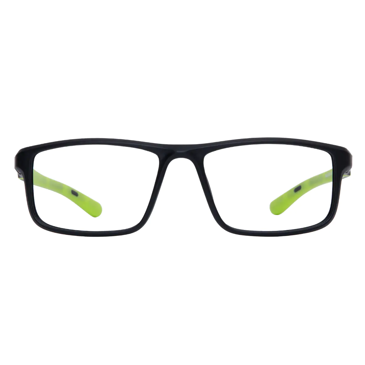 Rectangle Black/Green Sport Eyeglasses