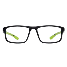 Rectangle Black/Green Sport Eyeglasses