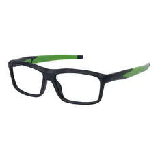 Rectangle Black/Green Sport Eyeglasses