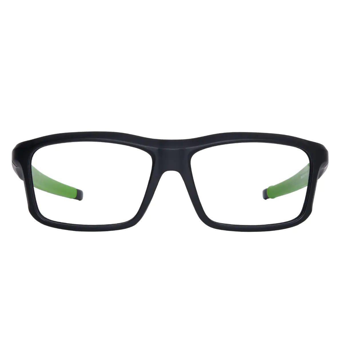 Rectangle Black/Green Sport Eyeglasses