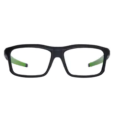 Rectangle Black/Green Sport Eyeglasses