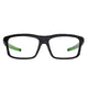 Rectangle Black/Green Sport Eyeglasses