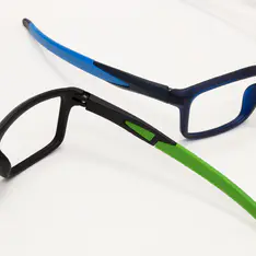Rectangle Black/Green Sport Eyeglasses